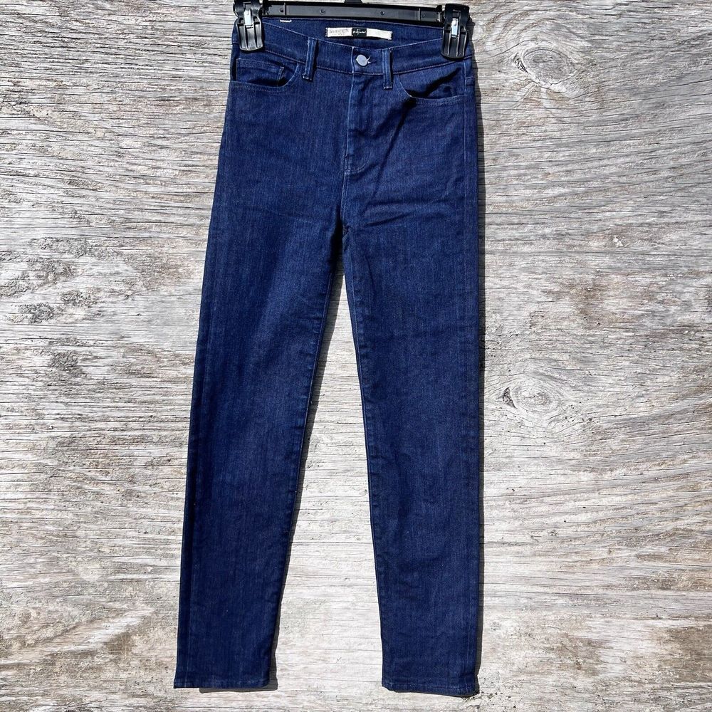 7 FOR ALL MANKIN Valli Dark Tapered womens JEANS W28 Stretchy